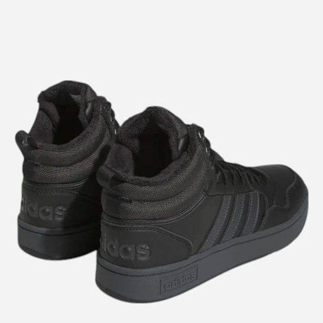 Чоловічі черевики adidas Hoops 3.0 Mid WTR GW6421 42.5 Чорні (4065427825427) - зображення 3