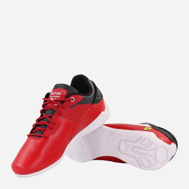 Чоловічі кросівки Puma Ferrari Drift Cat Delta 306864-05 40.5 Червоний/Білий/Чорний (4064536227863) - зображення 3