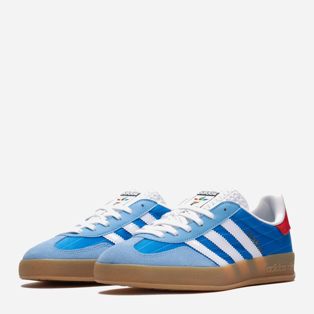 Sneakersy męskie do kostki adidas Gazelle Indoor IF9643 40.5 (7UK) 25.5 cm Niebieskie (4067888513196) - obraz 4