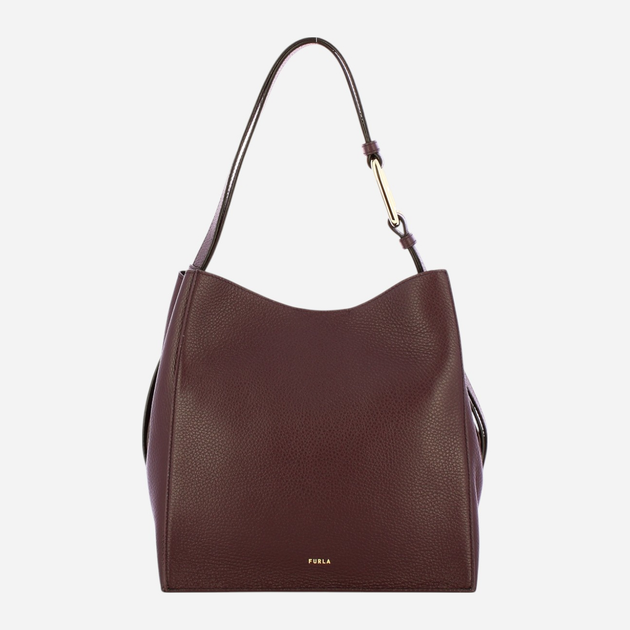 Torba shopper damska skórzana Furla Nuvola S WB01338HSF0002516S1007 Fioletowa (800070331316) - obraz 1