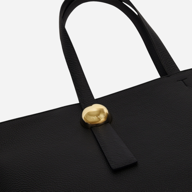Сумка шопер жіноча з натуральної шкіри Furla Sfera L WB01353HSF000O60001007 Чорна (800070325787) - зображення 5