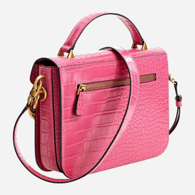 Сумка крос-боді через плече жіноча маленька Guess Retour HWCC8664200-MAG Рожева (800070266567) - зображення 2