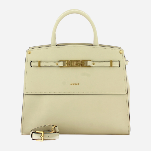 Torba shopper damska skórzana Guess Cristina HWCRCAL2206-IVO Biała (800070289890) - obraz 4