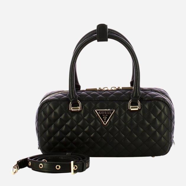 Torebka crossbody damska Guess Eco Rianee HWEQG954105-BLA Czarna (800070334872) - obraz 4