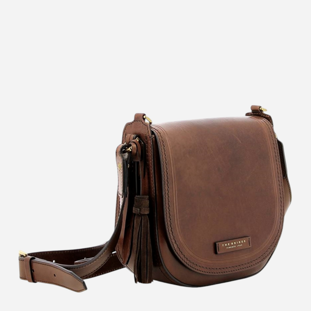 Torebka crossbody damska skórzana The Bridge Pearldistrict 04122701-14 Brązowa (800070003003) - obraz 3