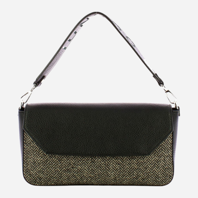 Torba damska IUNTOO 116001-NERO+SPIGATO-GRIGIO/NER Czarna (800070310038) - obraz 1