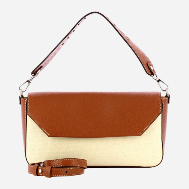 Torebka crossbody damska IUNTOO 126001-CUOIO-NATURAL Brązowa (800070303345) - obraz 4