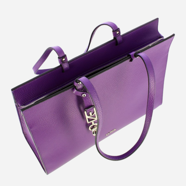 Torba shopper damska skórzana IUNTOO 168078-028 Fioletowa (800070307921) - obraz 4