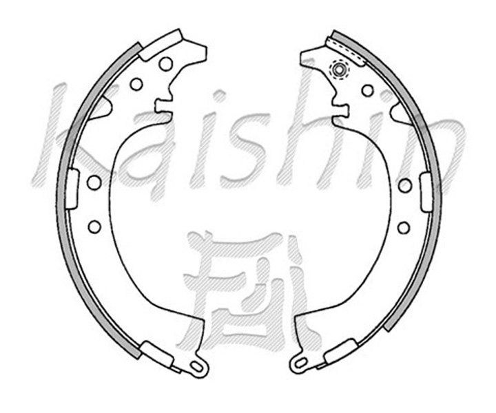Комплект тормозных колодок DAIHATSU TERIOS, TOYOTA RAV4, TOYOTA CORONA, KASHIYAMA (K2333) - изображение 1