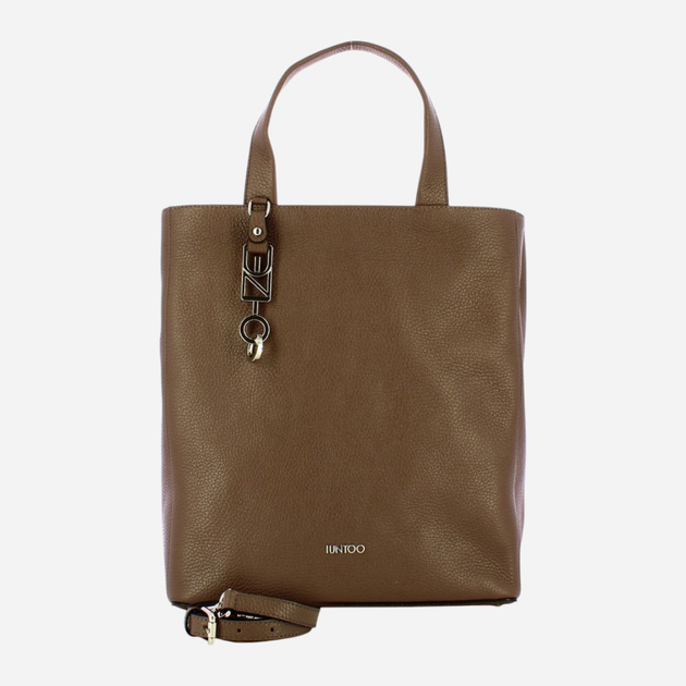 Torba shopper damska skórzana IUNTOO 168079-912 Brązowa (800070307926) - obraz 3