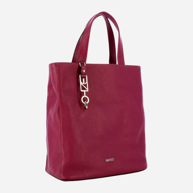 Torba shopper damska skórzana IUNTOO 168079-6029 Czerwona (800070307925) - obraz 3