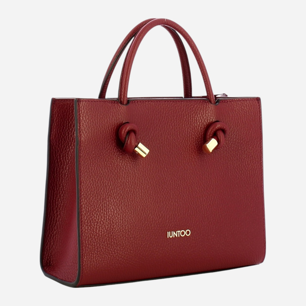 Torebka crossbody damska skórzana IUNTOO 168108-005 Czerwona (800070329016) - obraz 3