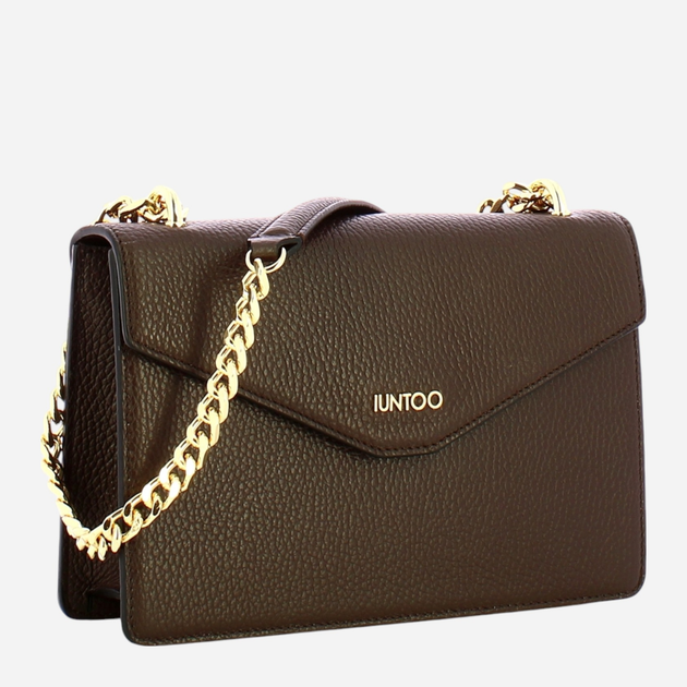 Torebka crossbody damska skórzana IUNTOO 168111-4105 Brązowa (800070328988) - obraz 3
