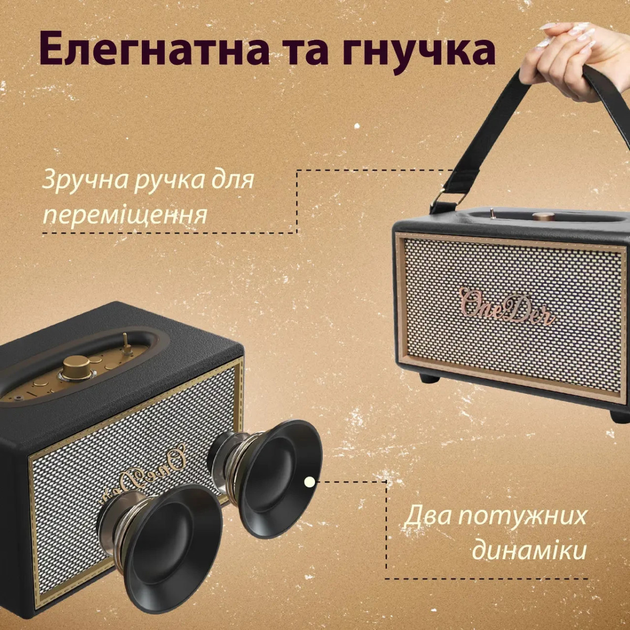 Міні стовпчик для телефону бездротова акустика портативна стовпчик з fm радіо Чорний 4734472 - зображення 6