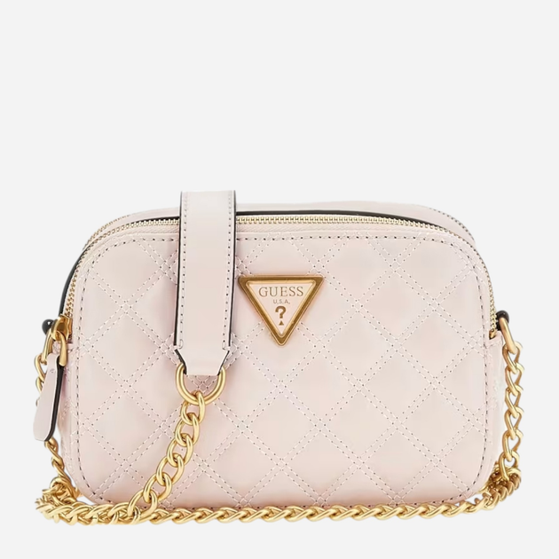Сумка крос-боді через плече жіноча маленька Guess Giully HWQA8748140-LTR Рожева (800070316640) - зображення 1