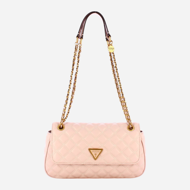 Сумка крос-боді через плече жіноча середня Guess Giully HWQA8748210-LTR Рожева (800070316642) - зображення 1