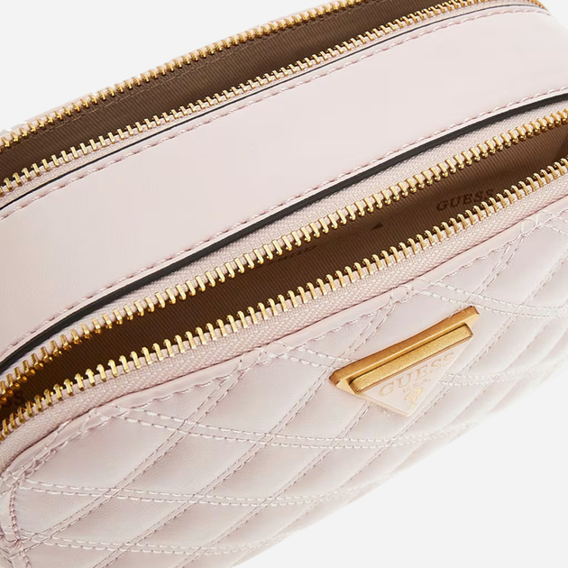 Сумка крос-боді через плече жіноча маленька Guess Giully HWQA8748140-LTR Рожева (800070316640) - зображення 3