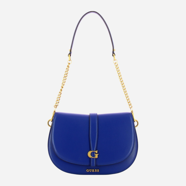 Сумка жіноча середня Guess Kuba HWVA9329200-NAV Темно-синя (800070326069) - зображення 1