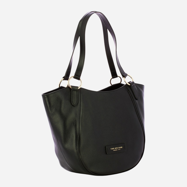 Torba shopper damska skórzana The Bridge Domitilla 441653BX-30 Czarna (800070331458) - obraz 3