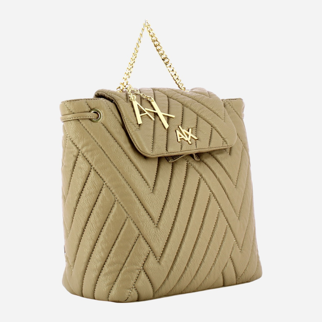 Рюкзак жіночий 9.2 л Armani Exchange 9429342F745-09752 Бежевий (800070309469) - зображення 3