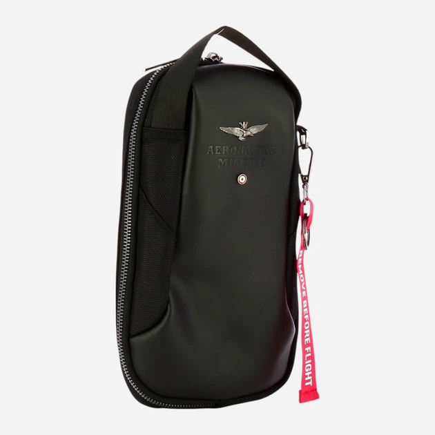 Сумка слінг чоловіча Aeronautica Militare Bolt AM492-NE Чорна (800070307486) - зображення 3