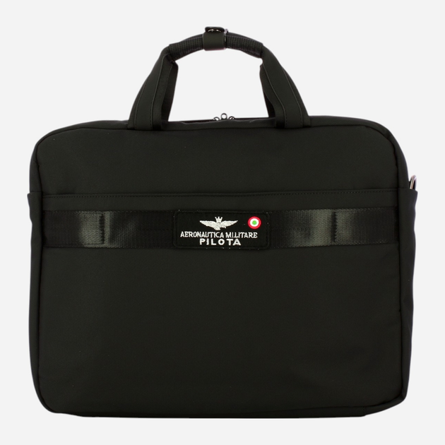 Сумка портфель чоловіча Aeronautica Militare Cartella AM513-NE Чорна (800070317566) - зображення 2