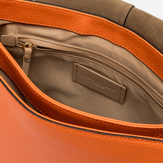 Torba damska skórzana Gianni Chiarini Helena BS-6037/COMM-GRN-NA-13309 Pomarańczowa (800070331812) - obraz 5