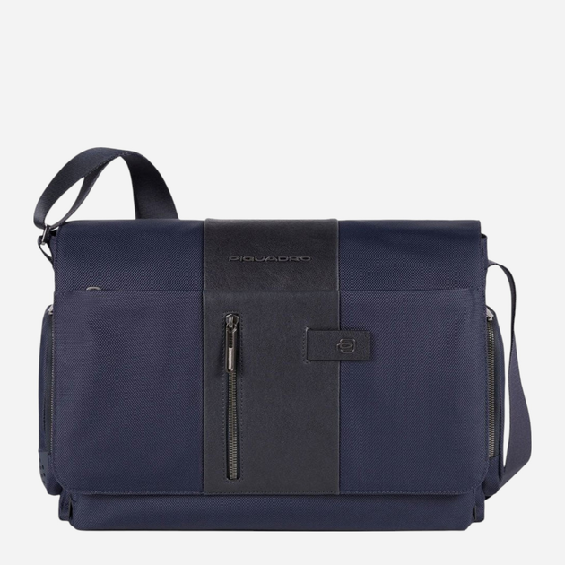 Сумка мессенджер чоловіча Piquadro CA1592BR2/BLU Темно-синя (800070334837) - зображення 1