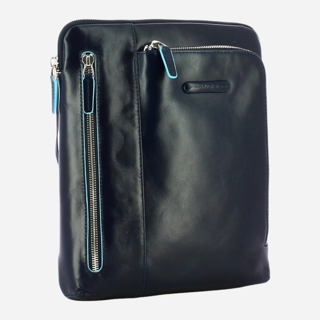 Сумка з натуральної шкіри середня Piquadro CA1816B2/BLU2 Темно-синя (800070004921) - зображення 3