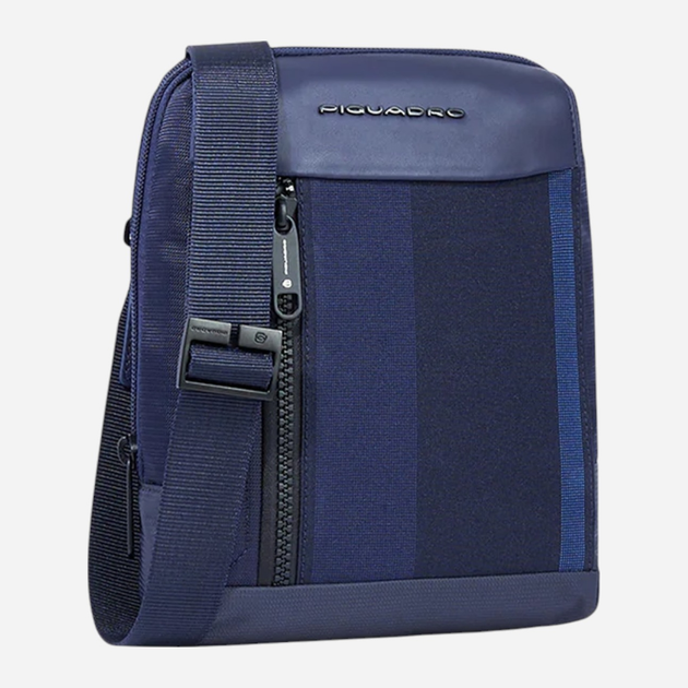 Torba listonoszka męska mała Piquadro CA3084S131/BLU Ciemnogranatowa (800070320588) - obraz 3