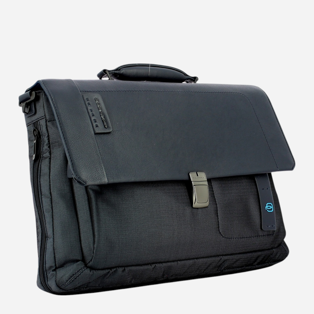 Сумка портфель чоловіча Piquadro CA3111P16/CHEVBLU Темно-синя (800070068113) - зображення 3