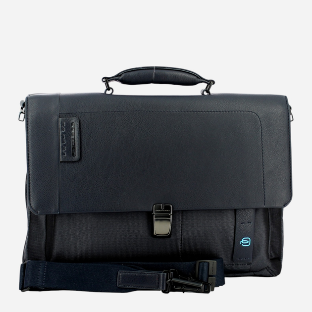 Сумка портфель чоловіча Piquadro CA3111P16/CHEVBLU Темно-синя (800070068113) - зображення 4