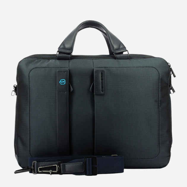 Сумка портфель чоловіча Piquadro CA3347P16/CHEVBLU Темно-синя (800070010230) - зображення 4