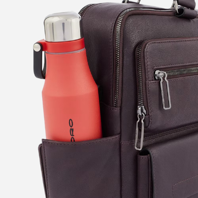 Torba aktówka męska skórzana Piquadro CA5882W116/M Brązowa (800070282053) - obraz 6