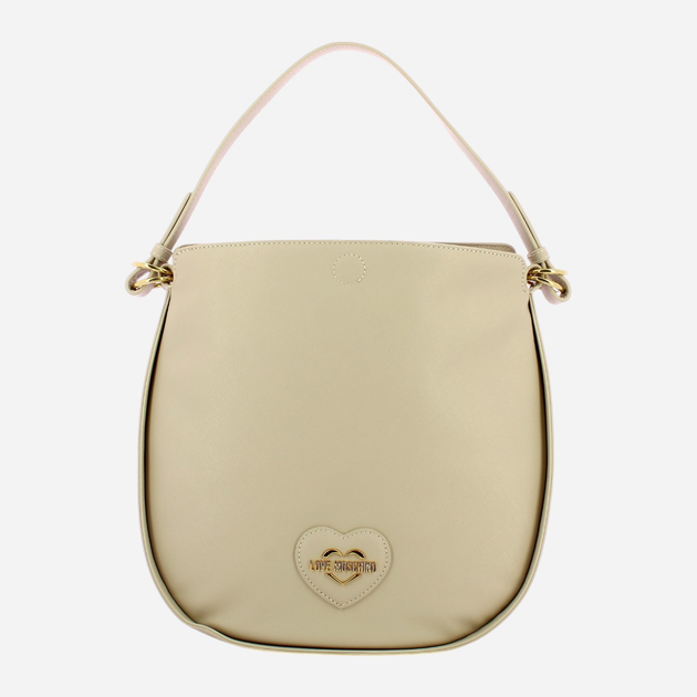 Сумка хобо жіноча середня Love Moschino Borsa Saffiano JC4265PP0HKL0110 Бежева (800070309305) - зображення 1