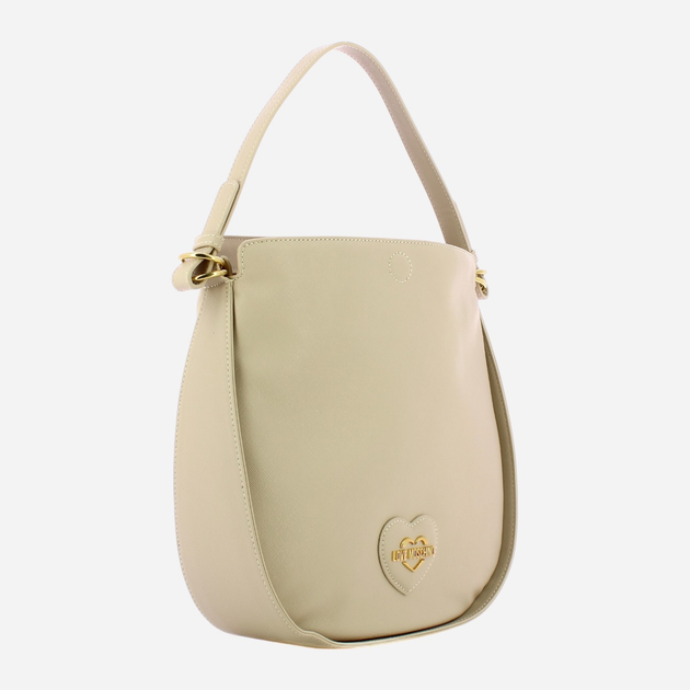 Сумка хобо жіноча середня Love Moschino Borsa Saffiano JC4265PP0HKL0110 Бежева (800070309305) - зображення 3