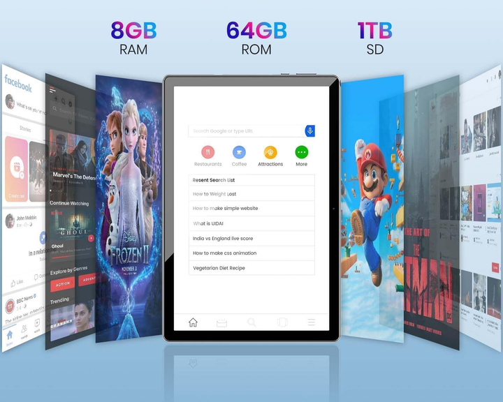 Планшет 10.1" TPZ T10A 4+4/64Gb 8 ядер Android 13 6000 mAh Серый Б/В - изображение 4