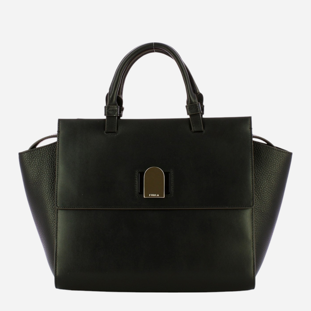 Сумка жіноча з натуральної шкіри середня Furla Emma M WB00812BX0053O60009050 Чорна (800070310962) - зображення 1