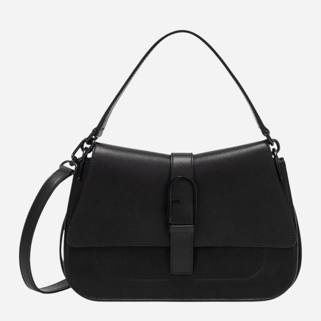 Сумка крос-боді через плече жіноча з натуральної шкіри середня Furla Flow M WB00996BX2045O60001020 Чорна (800070319081) - зображення 1