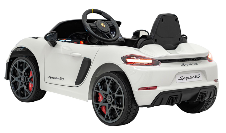 Електромобіль для дітей Ramiz Porsche Spyder RS 718 White (5903864946925) - зображення 3