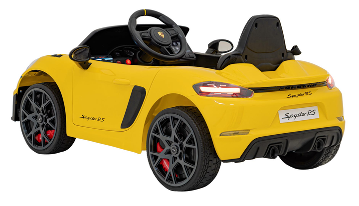 Електромобіль для дітей Ramiz Porsche Spyder RS 718 MP4 жовтий (5903864946802) - зображення 3