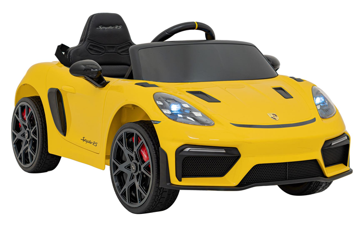 Електромобіль Ramiz Porsche Spyder RS 718 жовтий (5903864946901) - зображення 1