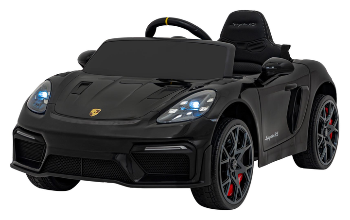 Електромобіль Ramiz Porsche Spyder RS 718 Lacquer Black (5903864946888) - зображення 1