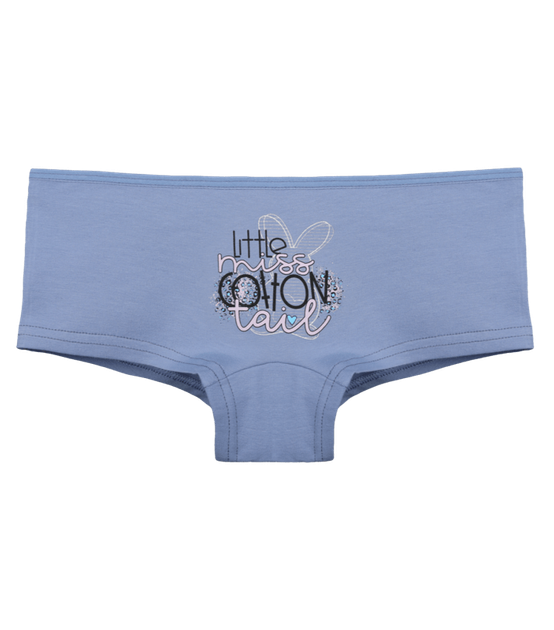 Подростковые трусы шортики с принтом LittLe COTTON для девочки - Donella - 5771PB16 - 146-152 см - Джинсовый - Фото 1 Подростковые трусы шортики с принтом LittLe COTTON для девочки - Donella - 5771PB16 - 146-152 см - Джинсовый - изображение 1