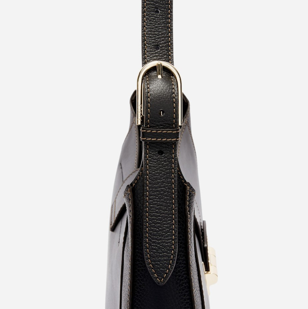 Сумка хобо жіноча шкіряна Furla WB01230BX0053O60001007 Чорна (8050597460260) - зображення 5