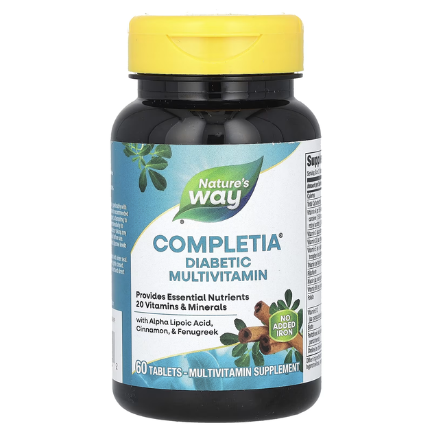 Комплекс Мультивітамінів для Діабетиків Completia Diabetic (Iron-Free) - 60 таб - Фото 3 Комплекс Мультивітамінів для Діабетиків Completia Diabetic (Iron-Free) - 60 таб - зображення 3