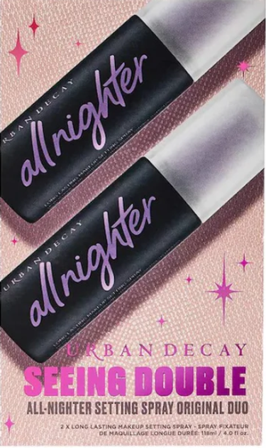 Zestaw Spray utrwalający makijaż do makijażu Urban Decay All Nighter Long Lasting Makeup Setting Spray 2 x 118 ml (3605973010505) - obraz 4