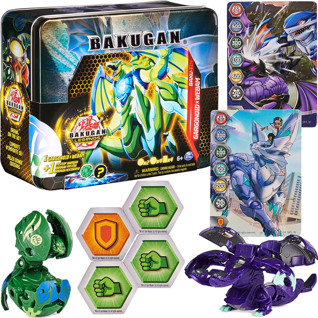 Puszka kolekcjonera Bakugan Baku-Tin Gargonoid x Webam 6066256 (0778988448724) - obraz 2