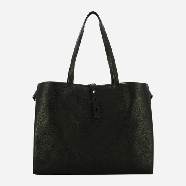 Сумка шопер жіноча IUNTOO 140001-NERO-BEIGE Чорна (800070262510) - зображення 2
