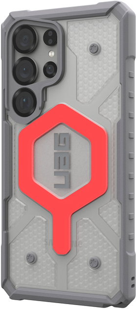 Etui UAG Pathfinder Clear with Magnet Bundle Active dla Samsung Galaxy S25 Ultra Grey/Red (AW82-0DE) - obraz 3